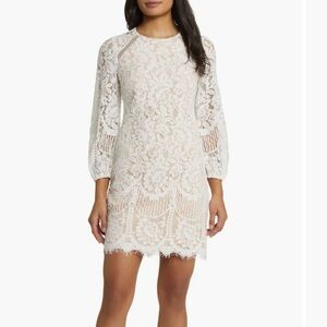 Elegant White Lace Dress